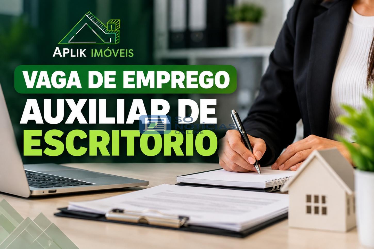 Itabira - Aplik Imóveis abre vaga para Auxiliar de Escritório; veja requisitos