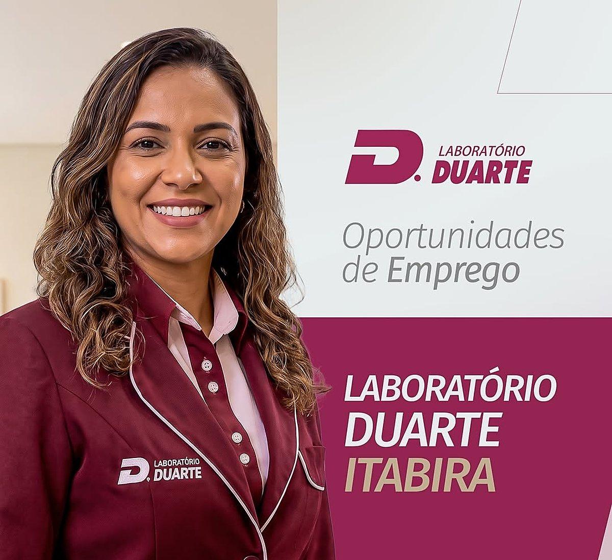 Laboratório Duarte abre vagas de emprego para quatro funções em Itabira