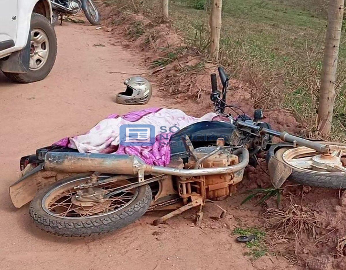 Motociclista de 58 anos morre após acidente na zona rural de Ferros