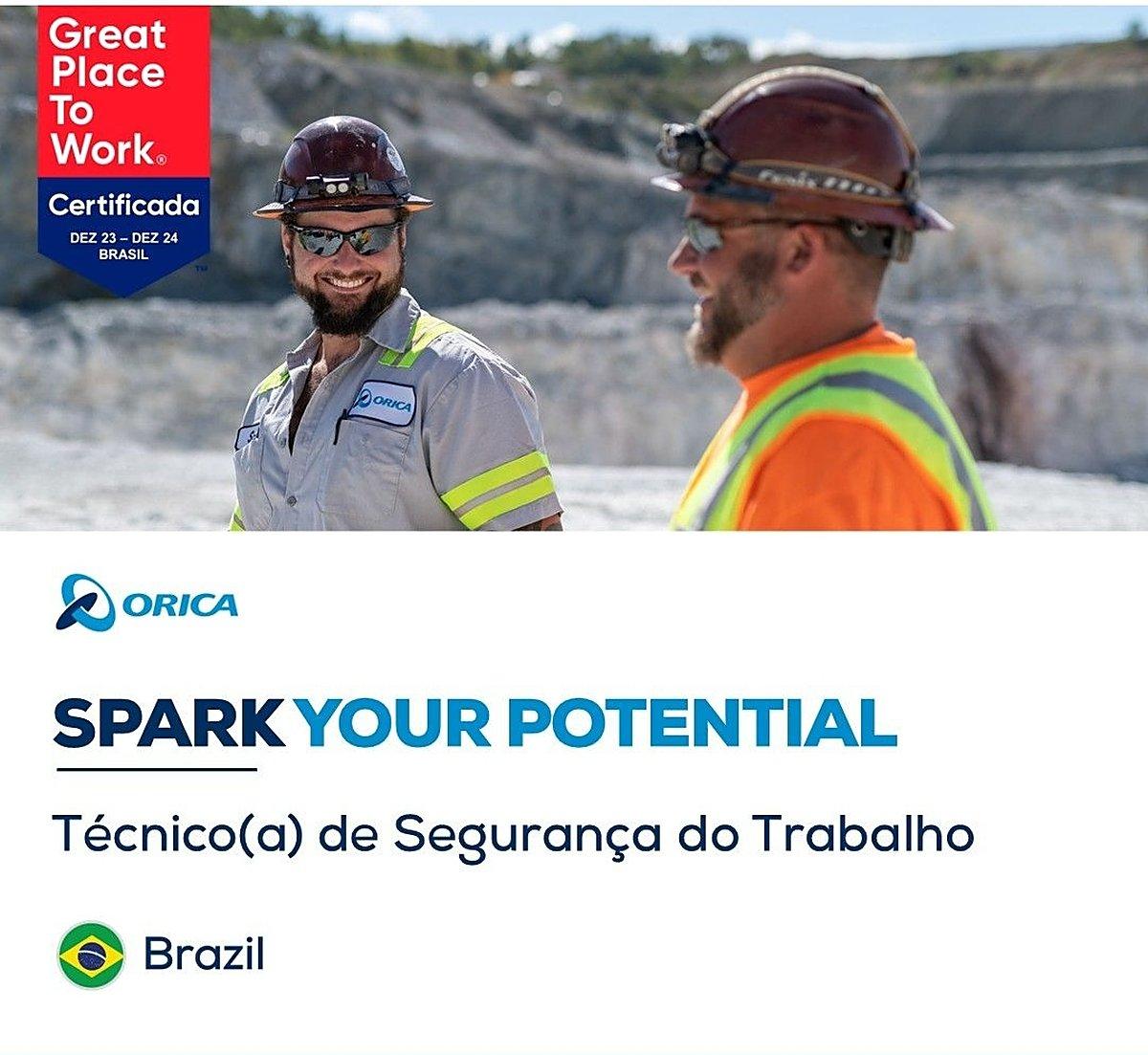 Orica abre vaga de emprego para atuar em operação de mineração em Paracatu