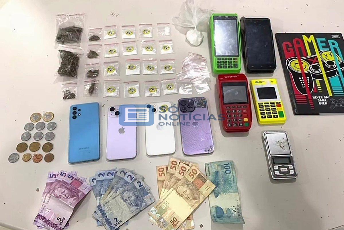 PM prende três pessoas e apreende drogas durante operação em Itabira