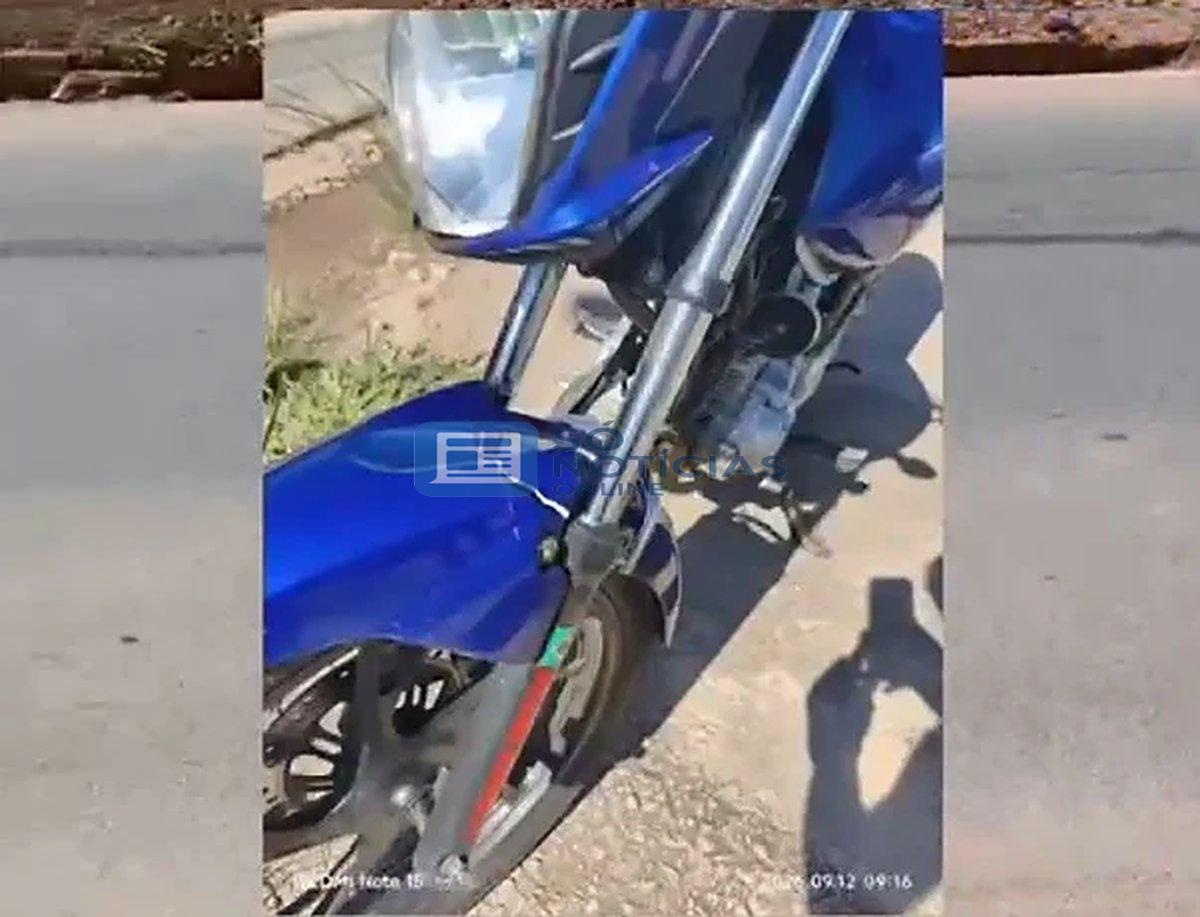 Pneu estoura e queda de moto deixa dois feridos na MG-129 em Itabira