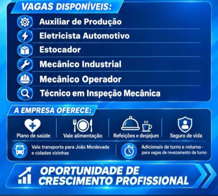 Sankyu realiza feirão com seis oportunidades de emprego para contrato da ArcelorMittal