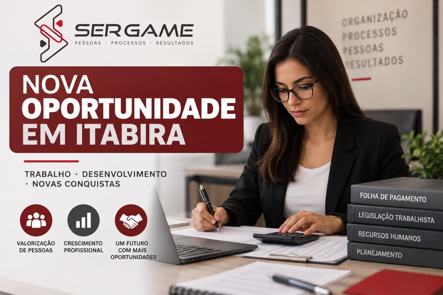 Sergame abre nova oportunidade de emprego em Itabira com benefícios