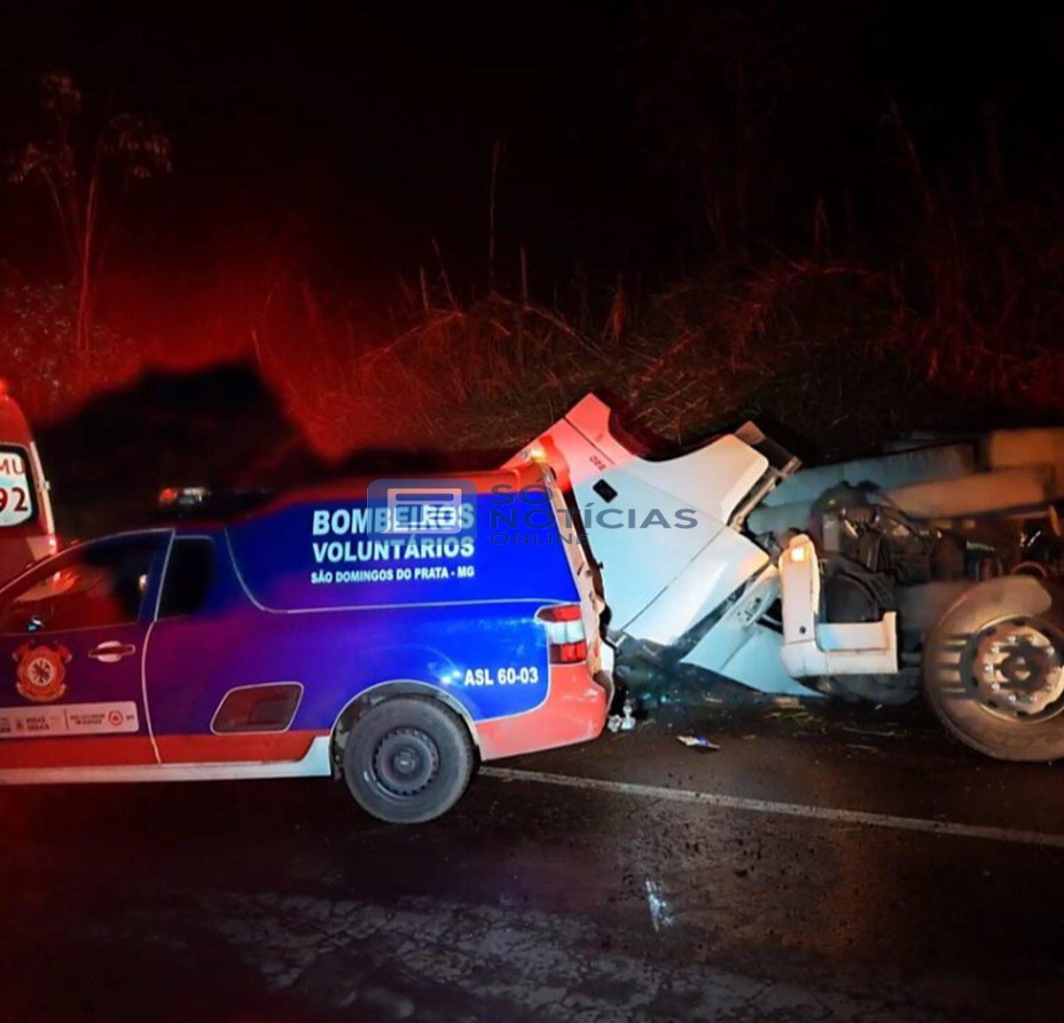 Acidente na BR-262 deixa duas vítimas em São Domingos do Prata, MG