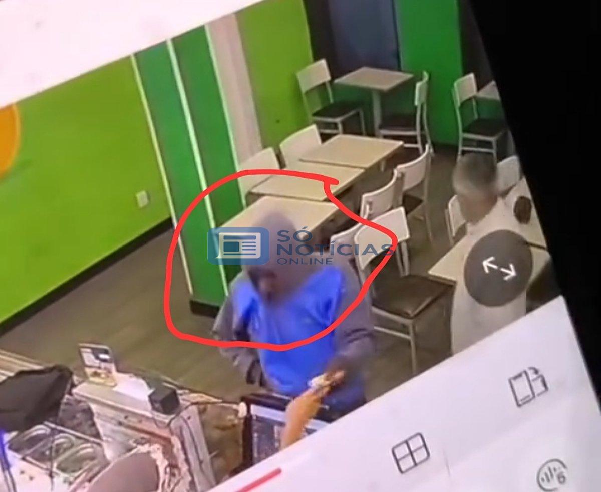 Homem finge estar armado, ameaça atendente de morte e rouba lanchonete em Carneirinhos; PM já sabe quem é