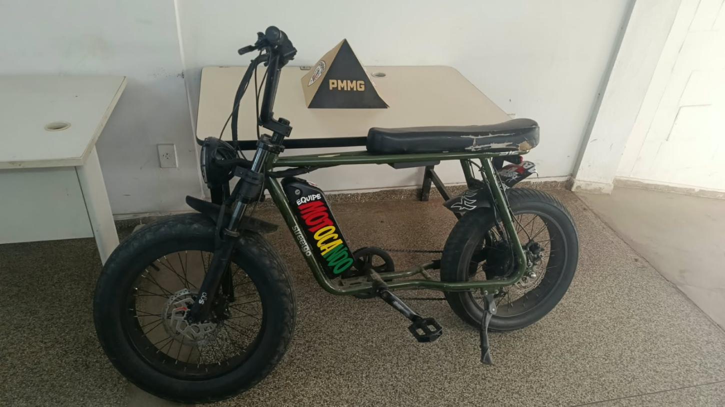João Monlevade: PM prende homem por receptação e recupera bicicleta elétrica furtada
