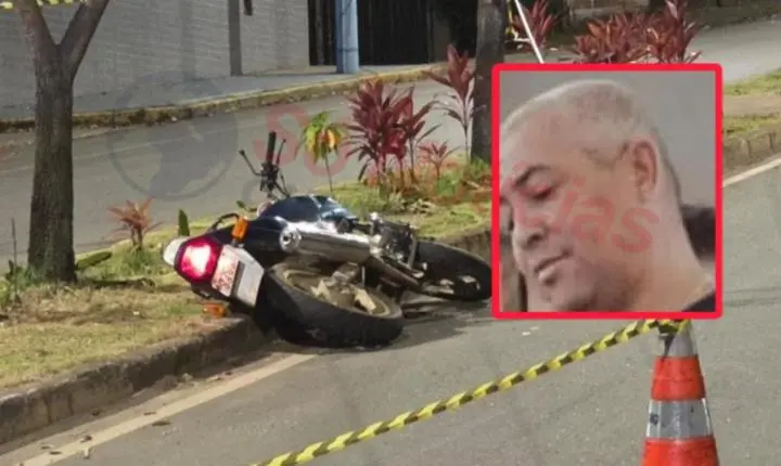Acidente em Itabira deixa motociclista de 46 anos morto na Avenida das Rosas