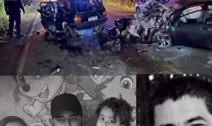 Acidente entre dois carros na MG-111 deixa quatro mortos, incluindo casal e filha de três anos