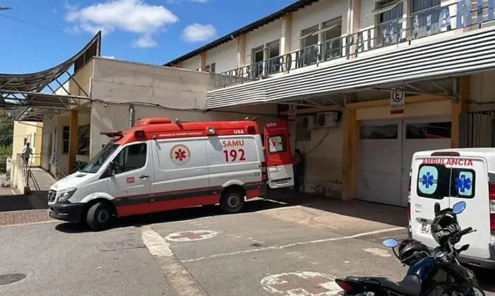 Ambulância do Samu é atingida por tiro durante atendimento em João Monlevade; suspeito é preso