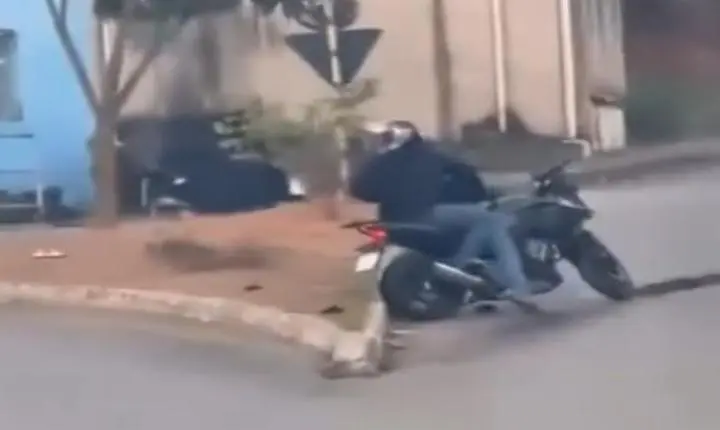 Vídeo - Tentativa de assalto termina em tiros e fuga a pé em Nova Era; entenda o que houve