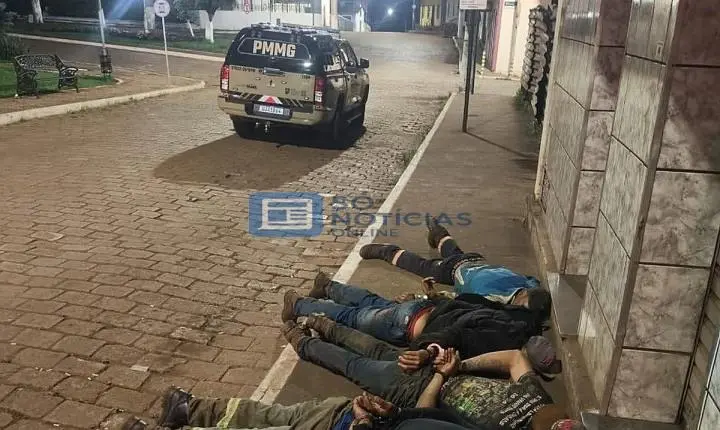 Barão de Cocais: quatro suspeitos são presos após fuga e perseguição policial no Centro 