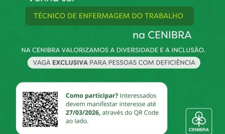 CENIBRA abre vagas de emprego em Nova Era: Oportunidades para Intérprete e Técnico de Enfermagem
