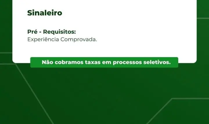 Construtora Vale Verde abre vagas para 16 funções em Itabira
