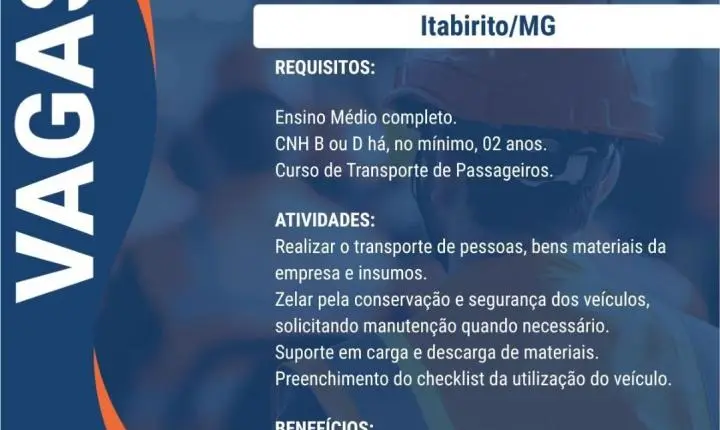 ERG Engenharia abre 9 vagas de emprego em Barão de Cocais e em outras de Minas Gerais; veja como se candidatar
