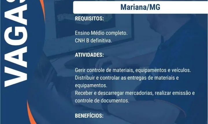 ERG Engenharia abre vagas de emprego em quatro cidades de Minas Gerais