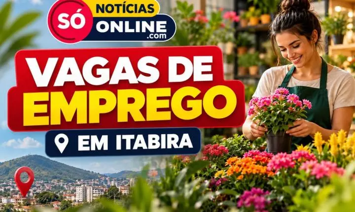 Floricultura abre duas vagas de emprego em Itabira; veja funções