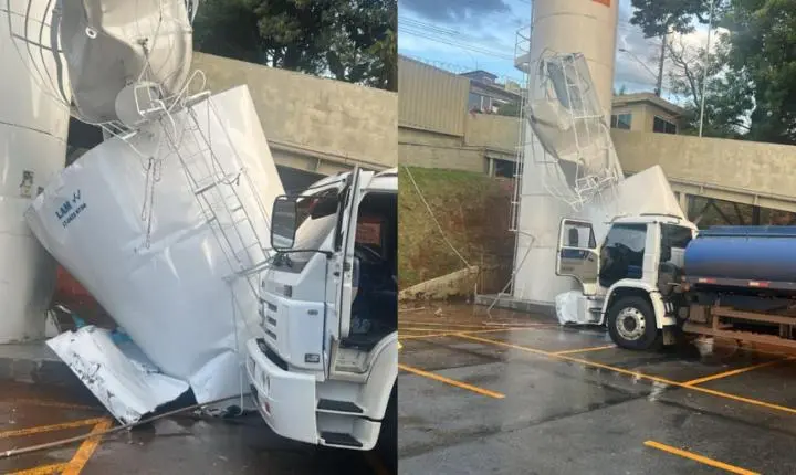 Funcionário morre após desabamento de caixa d'água de 30 mil litros em supermercado de Contagem