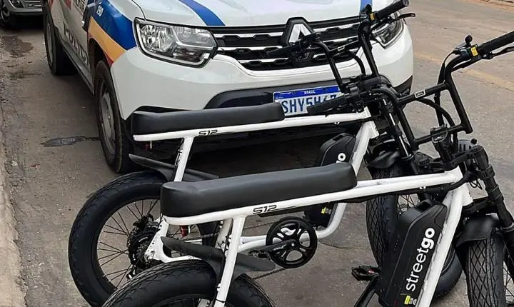 Furto em João Monlevade: PM recupera bicicletas elétricas escondidas em galpão