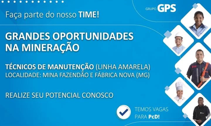 Grupo GPS abre vagas para Mecânicos e Eletricistas em Minas Gerais