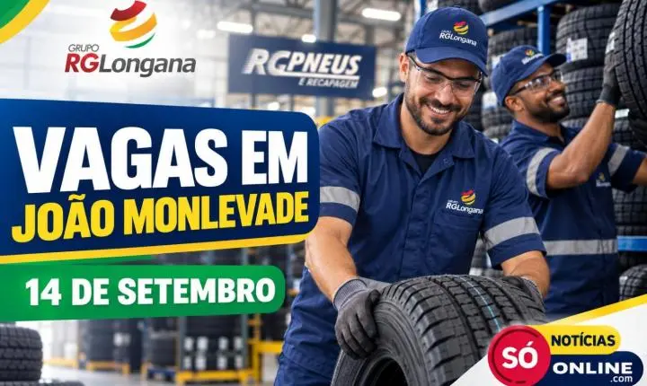 Grupo RG Longana divulga vagas em Monlevade nesta segunda (14) de setembro 