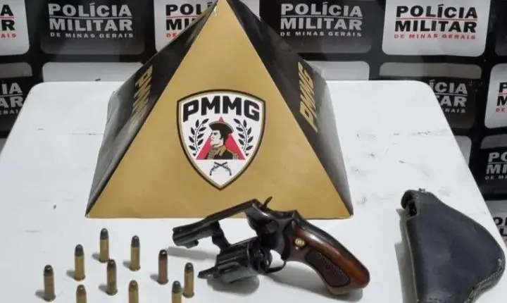 Homem ameaça comprador de moto com revólver e é preso em flagrante em Santa Bárbara