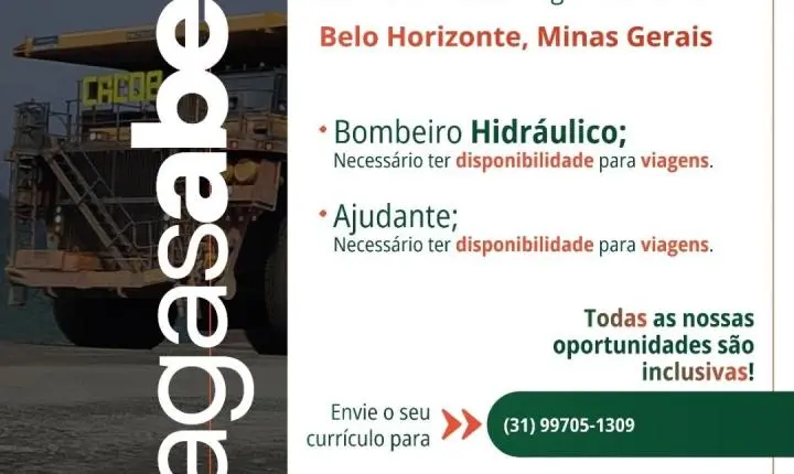 Irricom abre vagas para motorista de ônibus e operador de equipamento em Itabira