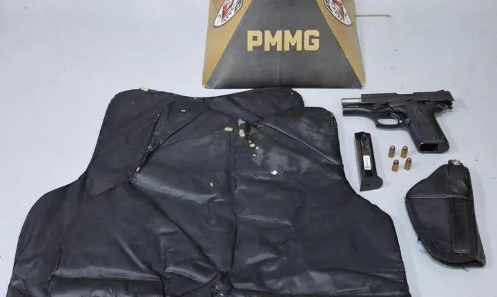 Itabira: homem de 62 anos é preso com pistola .380 na MG-129; ele tinha registro, mas não porte