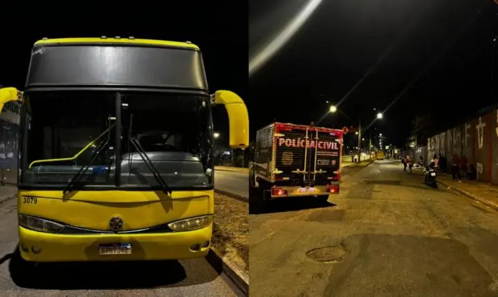 Jovem cai do teto de ônibus de torcida organizada e morre na Via Expressa de Contagem