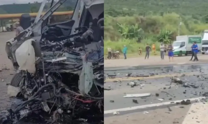 Motorista de ambulância morre em acidente na BR-116 durante plantão em Divino (MG)