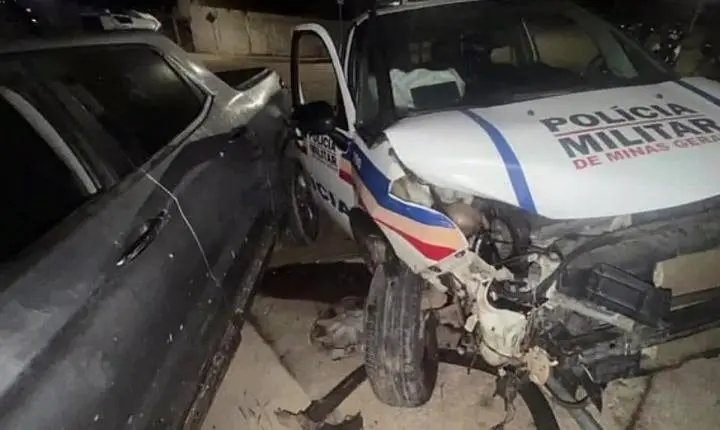 Motorista é preso após colisão com viatura e deixar três PMs feridos em João Monlevade