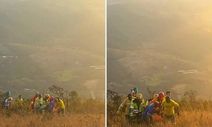 Mulher cai durante salto de parapente no Topo do Mundo, em Brumadinho; veja o que se sabe