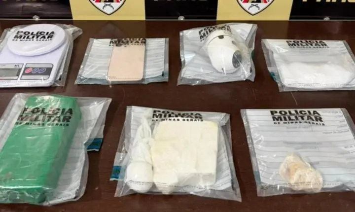 Mulher escondia cocaína no sutiã e usava câmera para vigiar policiais em Central de Minas