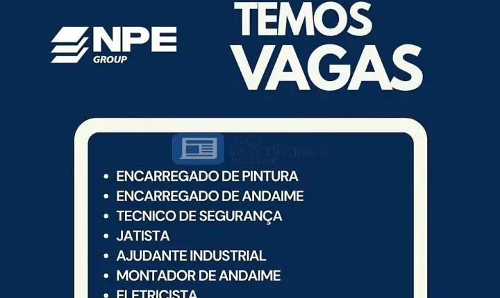 NPE Group abre vagas de emprego para sete funções na Mina Conceição, em Itabira