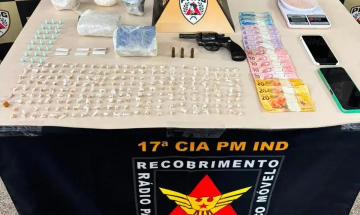 PM apreende drogas enterradas e prende dois após confronto a tiros em João Monlevade