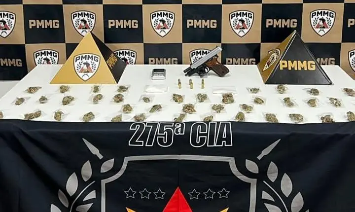 PM prende suspeito de tráfico 