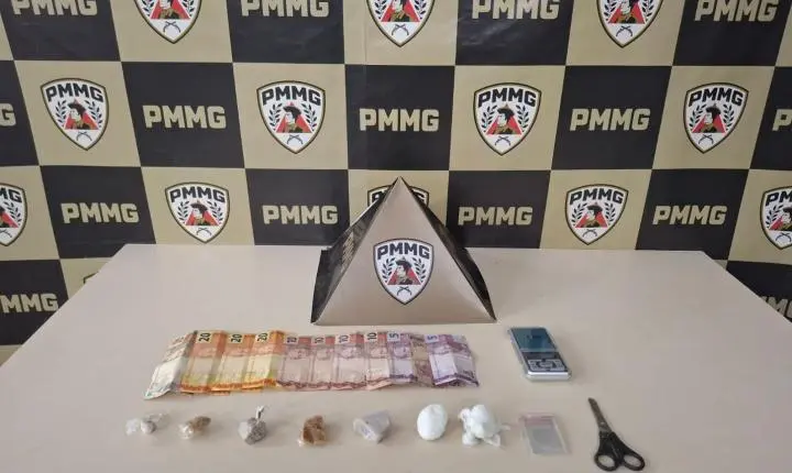 PM prende traficante com crack, cocaína e balança de precisão em João Monlevade