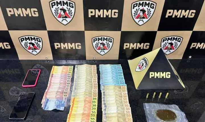 Ponte Nova: PM fecha o cerco contra o tráfico no bairro Triângulo e apreende mais de R$ 3 mil