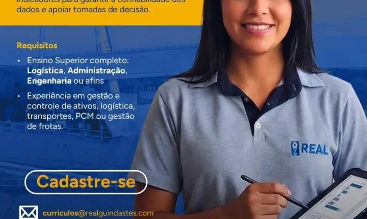 Real Guindastes anuncia 24 cargos nesta segunda (14) em Minas