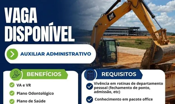 Rio Piracicaba: CMF abre vaga de auxiliar administrativo na Mina de Água Limpa com plano de saúde