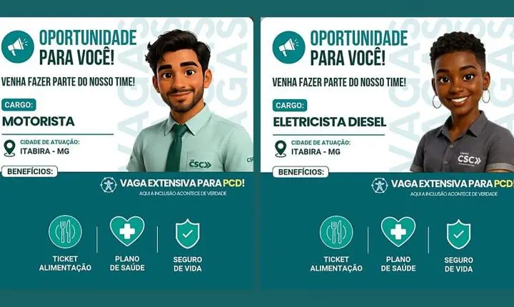 Serra Verde abre vagas para motorista e eletricista diesel em Itabira, com plano de saúde e chance para PcD
