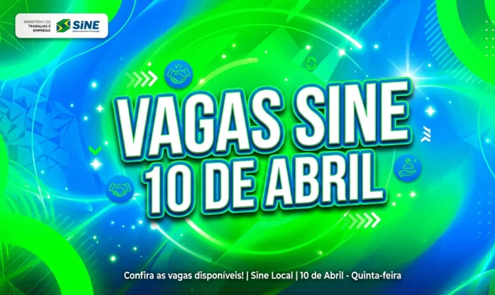 SINE Itabira oferece vagas com salários de até R$ 7,6 mil nesta sexta-feira (10); veja a lista
