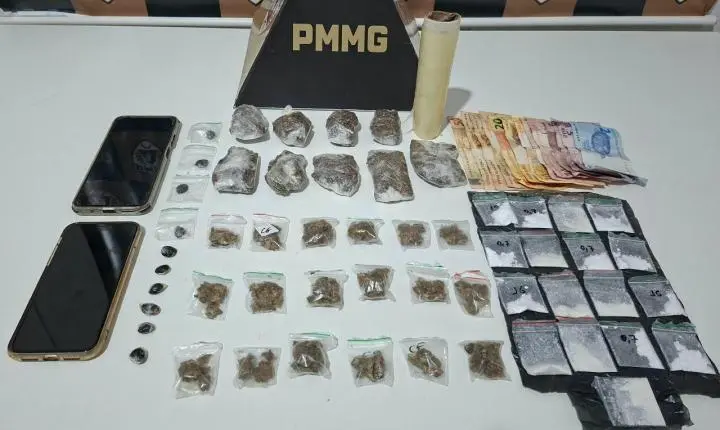 Timóteo: mulher é presa suspeita de usar delivery e mototáxi para entregar drogas