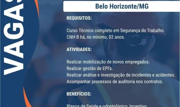 ERG Engenharia abre seis vagas em cidades de Minas Gerais; veja como se candidatar