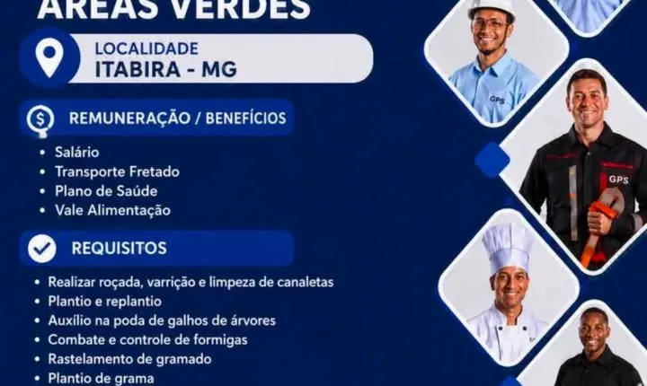 In-Haus Industrial abre vagas para manutenção civil, predial e áreas verdes em Itabira