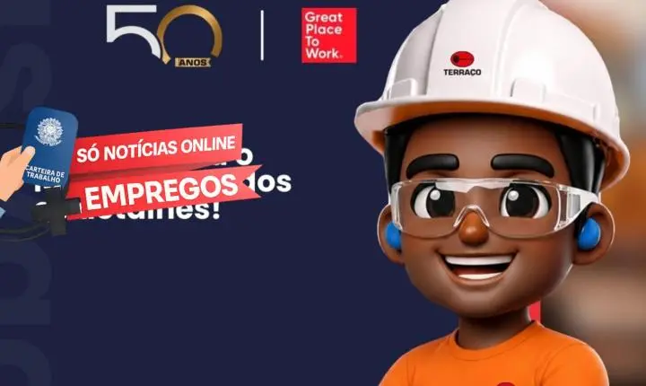 Construtora Terraço abre 8 vagas em Brumadinho com plano de saúde e alojamento