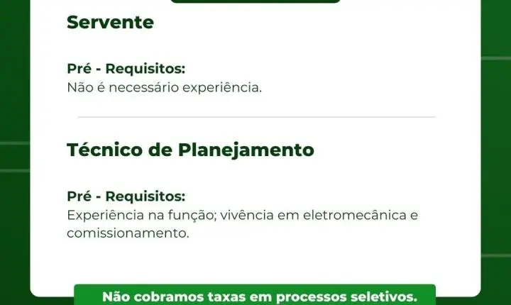Construtora Vale Verde abre grande processo seletivo com vagas inclusivas para PCD em Itabira; saiba como se candidatar