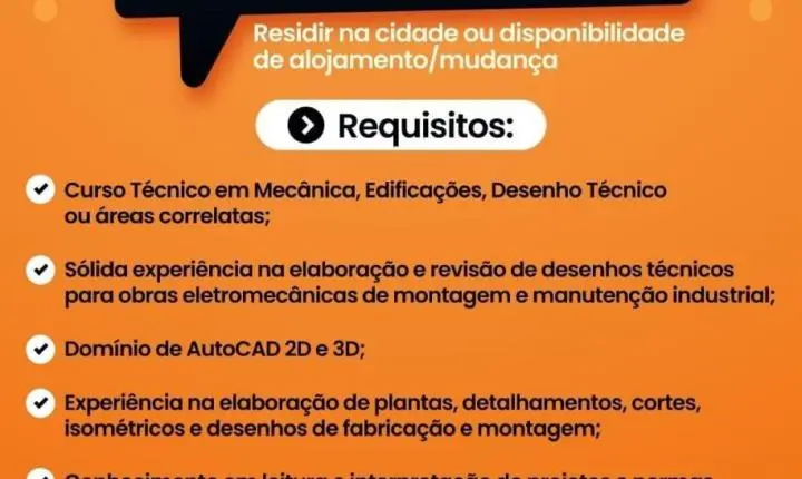 BRG Service abre 20 vagas de nível técnico e superior em São Gonçalo do Rio Abaixo