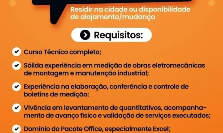 BRG Service abre 20 vagas de nível técnico e superior em São Gonçalo do Rio Abaixo